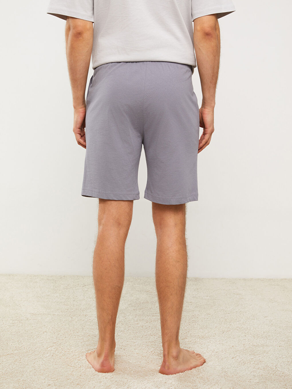 Шорты мужские пижамные зауженные-4