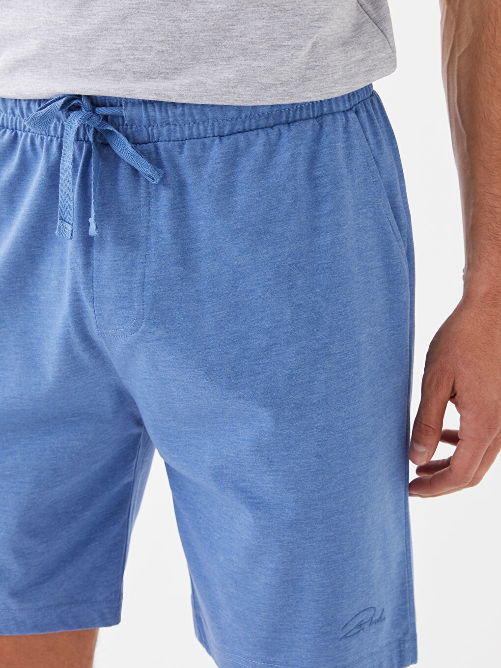 شورتات قيعان بيجامة للرجال بقصة رفيعة-1