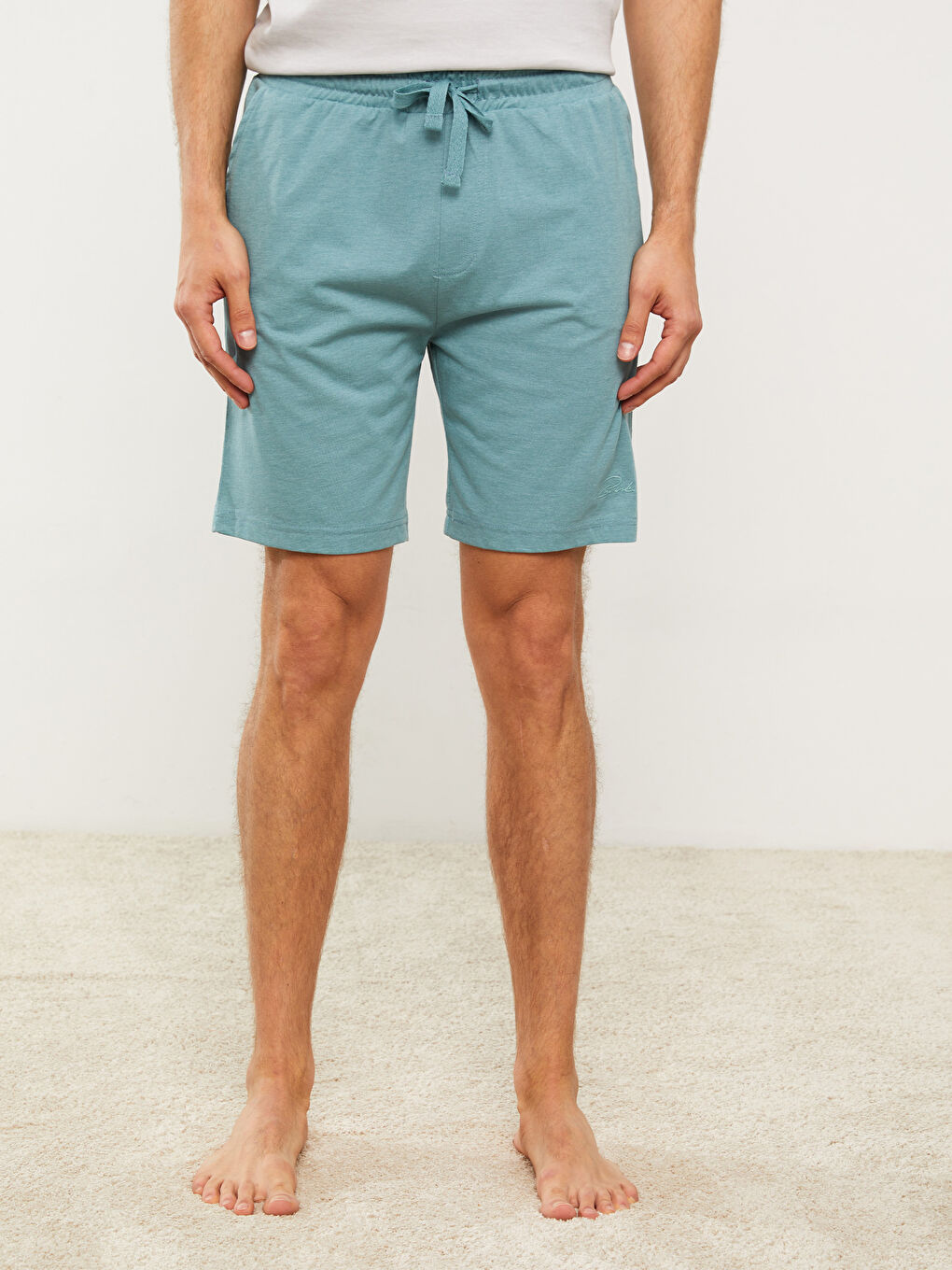 شورتات قيعان بيجامة للرجال بقصة رفيعة-3