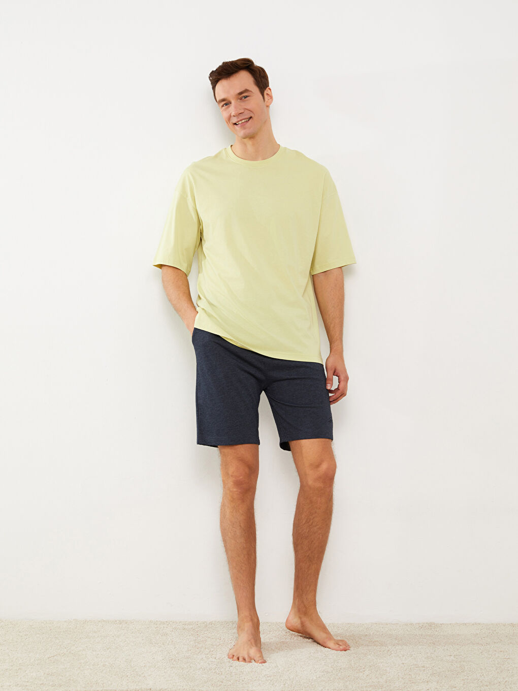 Slim fit donji deo pidžame - šorts -S3AY80Z8-LBF