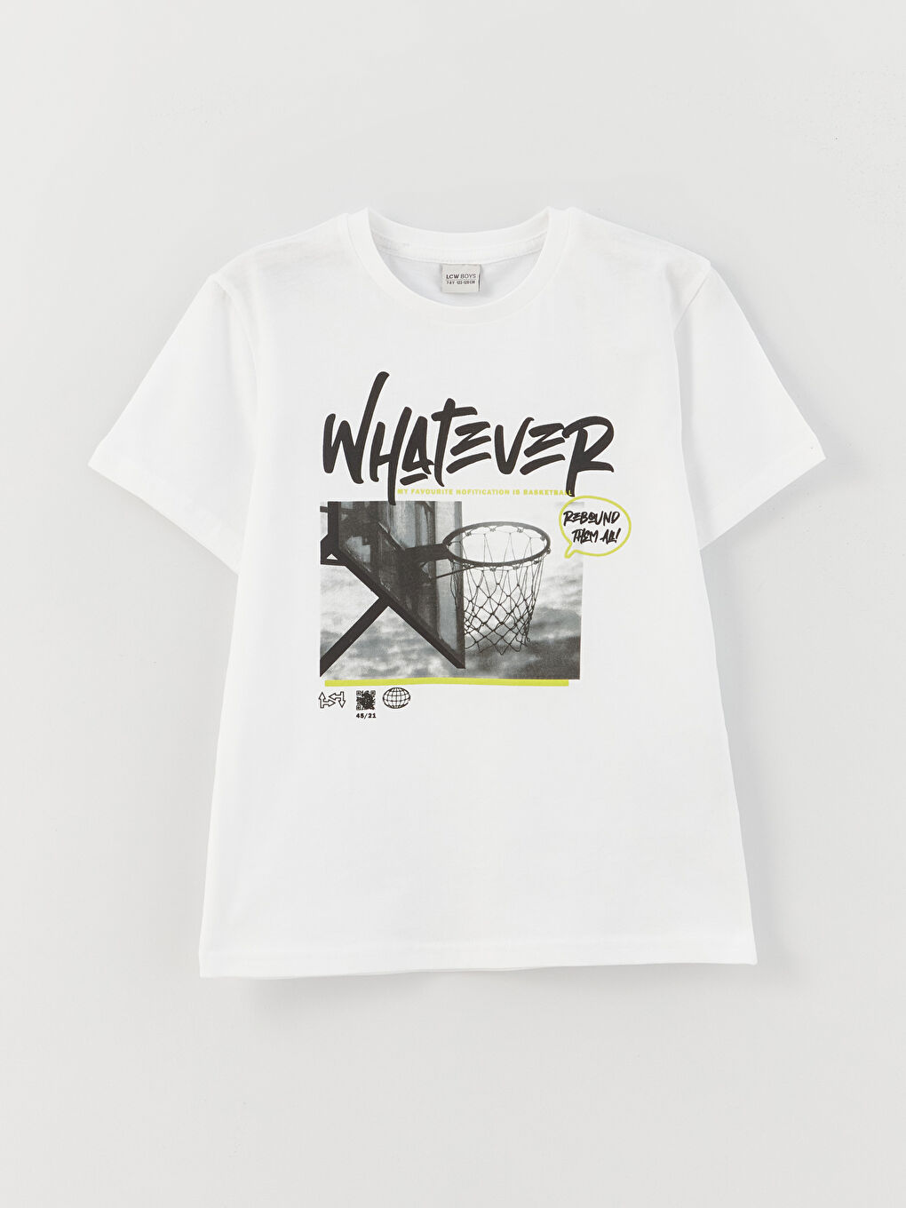 LCW Kids Crew Neck Printed Short Sleeve Boys' T-Shirt -S3AY95Z4-R9K