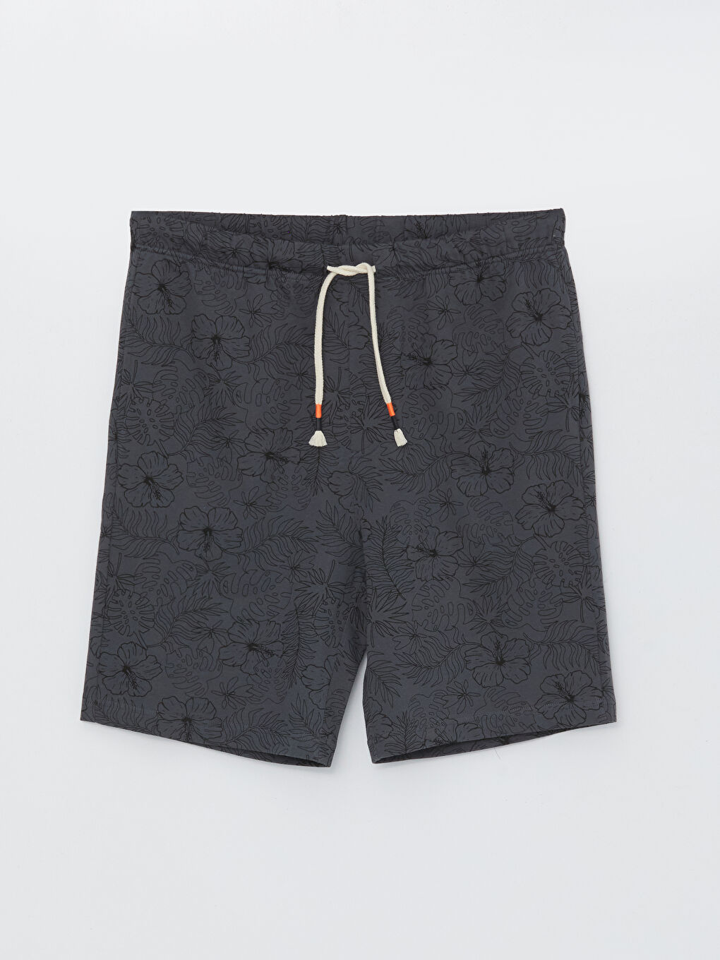 Antrasit Slim Fit Erkek Pijama Alt Şort-5