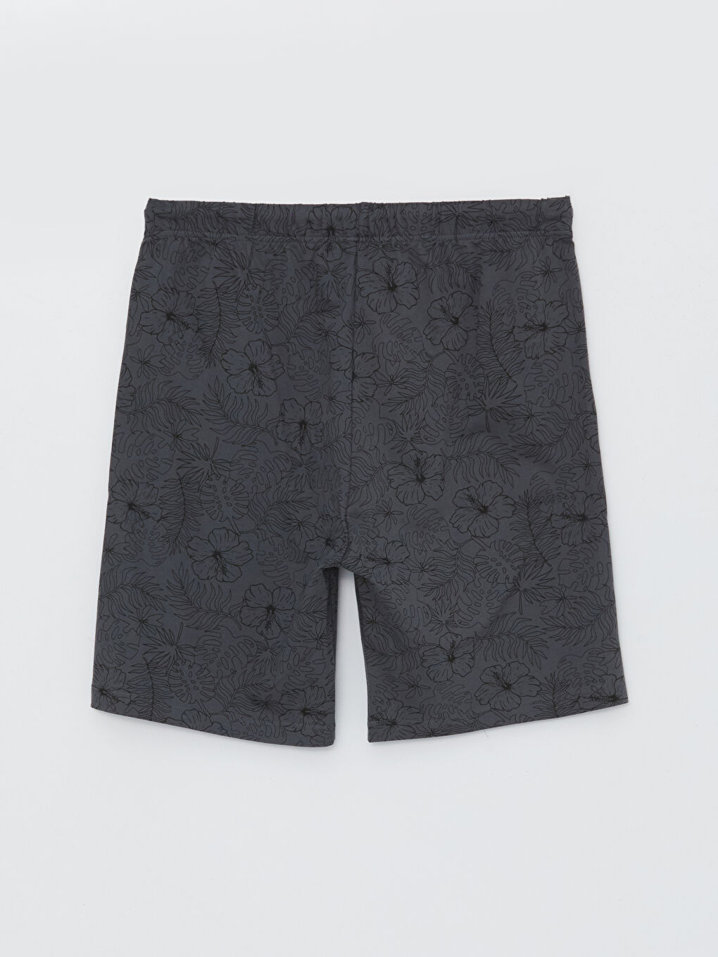 Antrasit Slim Fit Erkek Pijama Alt Şort-6