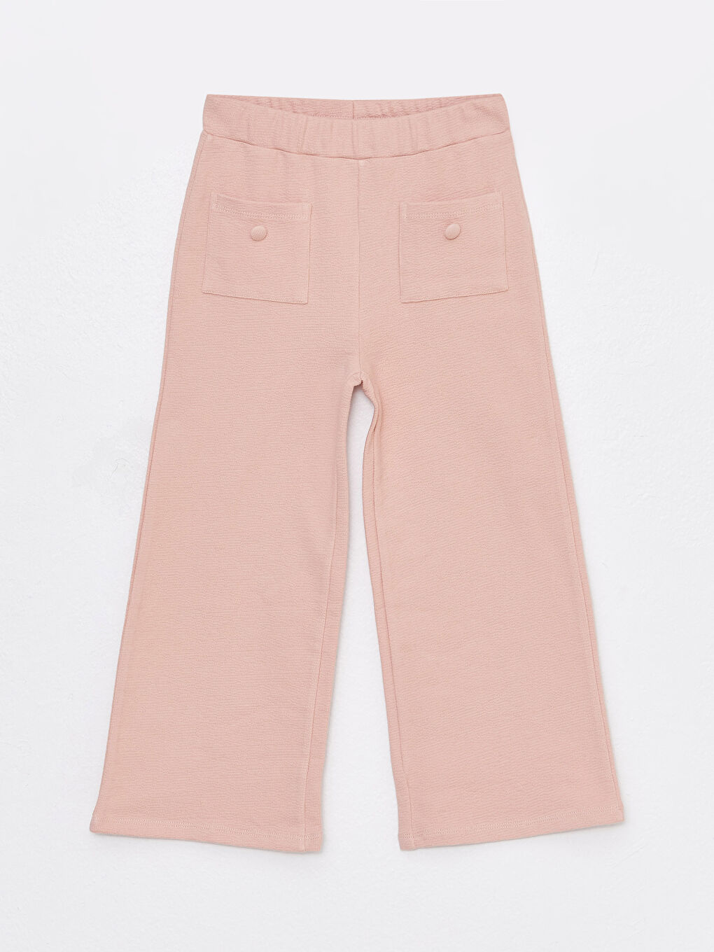 بنطلون رياضي بسيط بخصر مرن للبنات