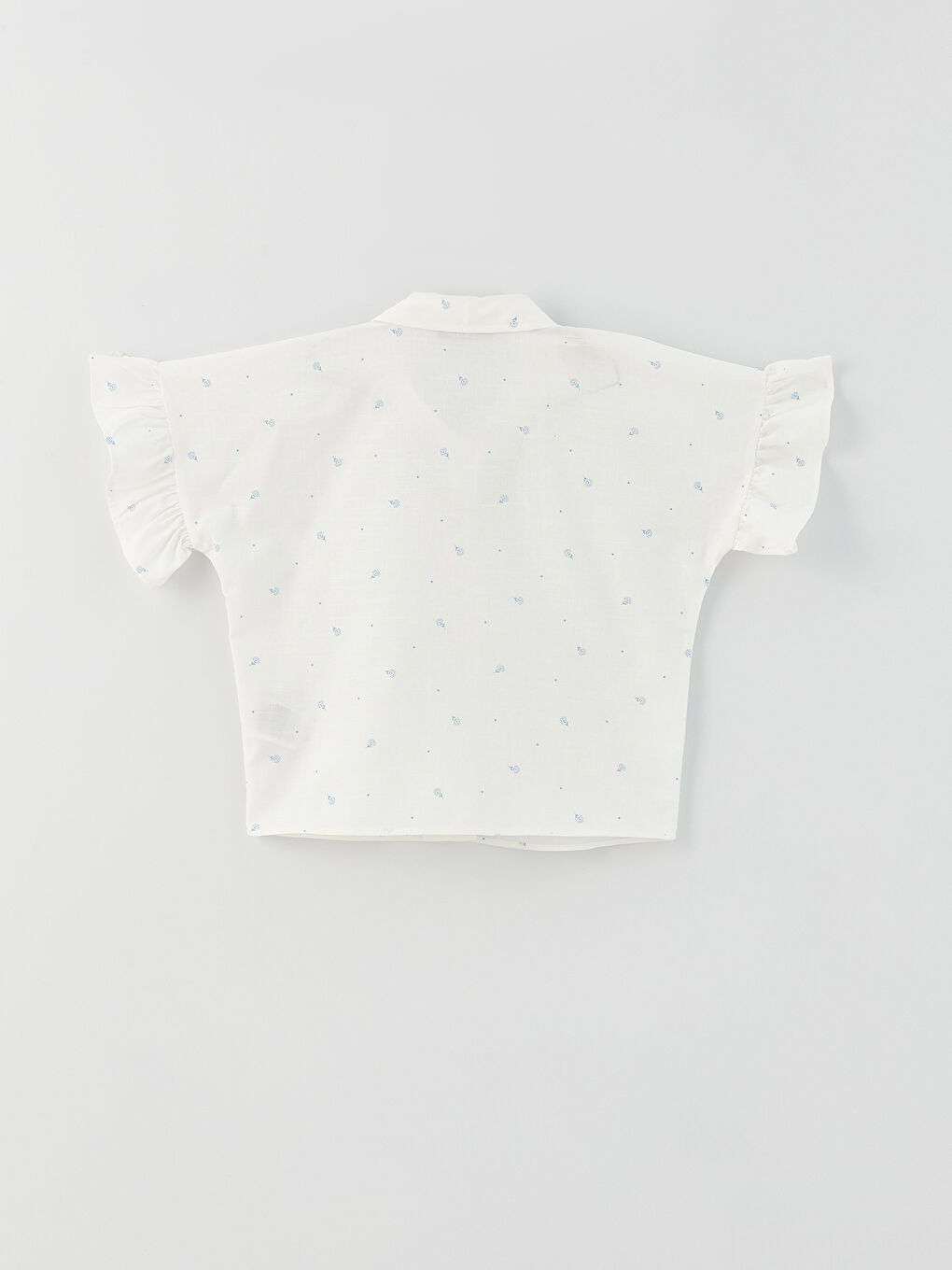 Poncho Patterned Short Sleeve Girl's Shirt-1