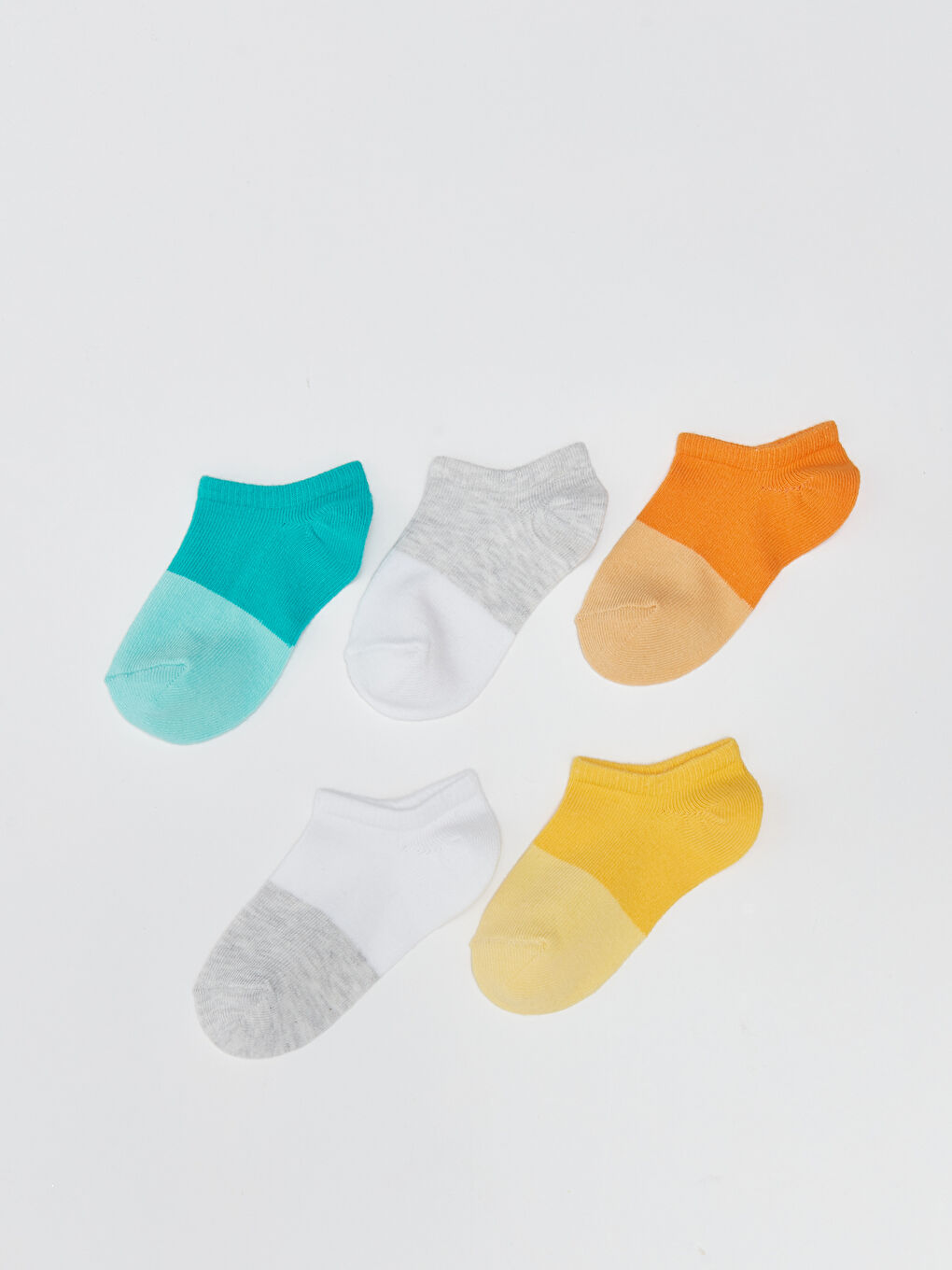 Color Block Baby Boy Booties Socks 5 Pack