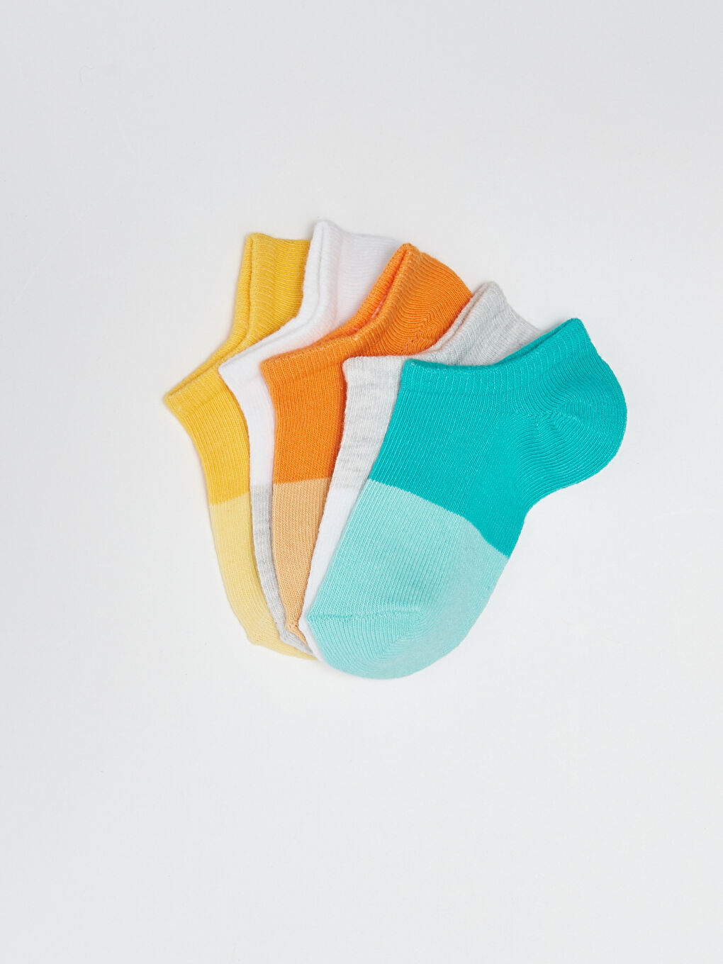 Color Block Baby Boy Booties Socks 5 Pack-2
