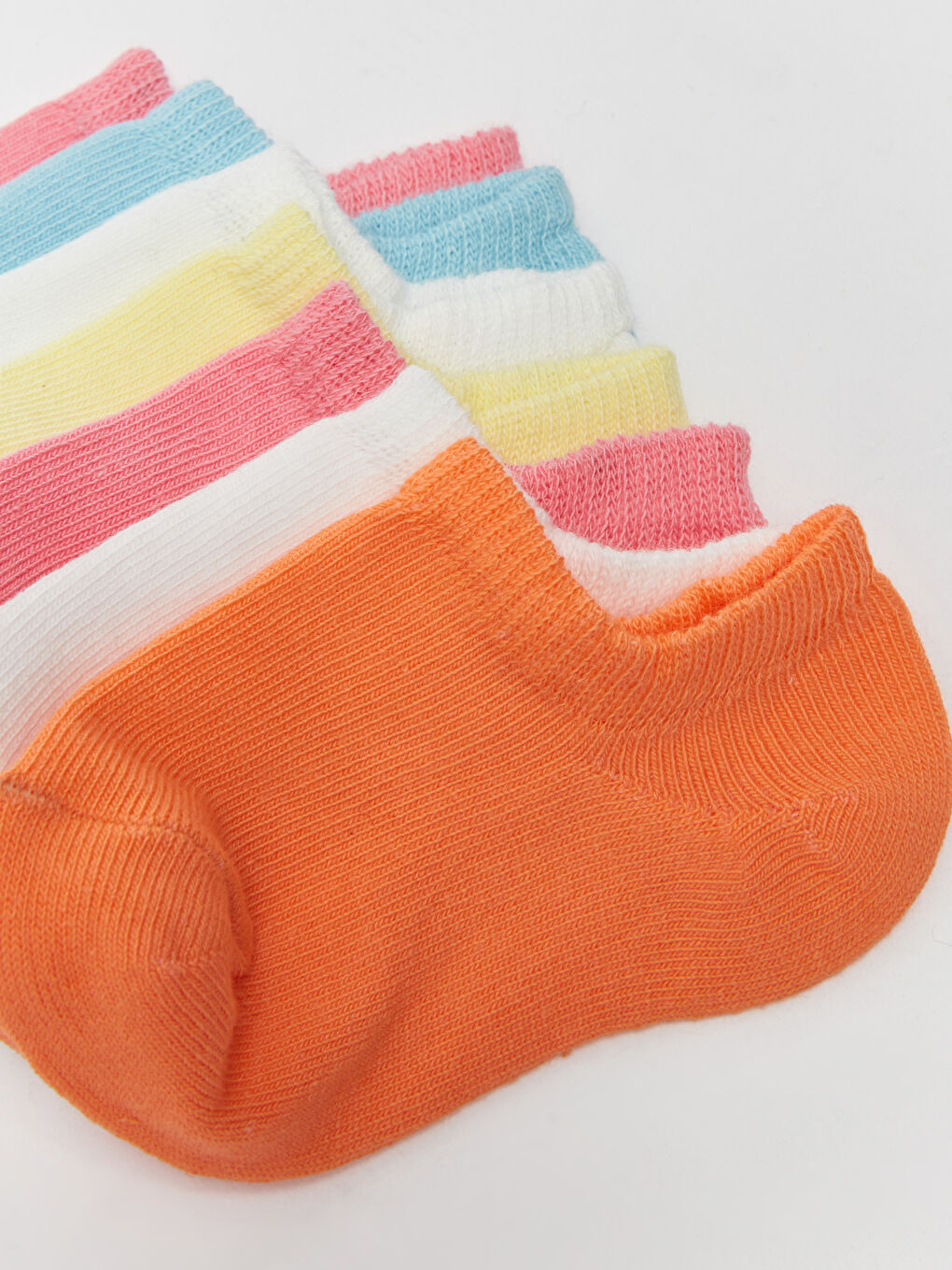 Basic Baby Girls Trainer Socks 7 Pack-2