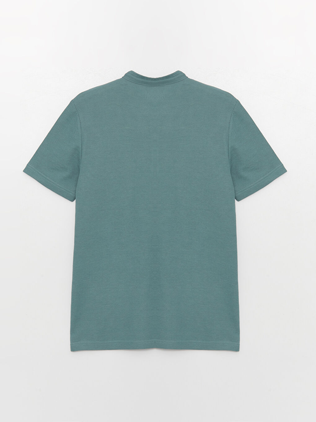 Yeşil Hakim Yaka Kısa Kollu Erkek Tişört-6