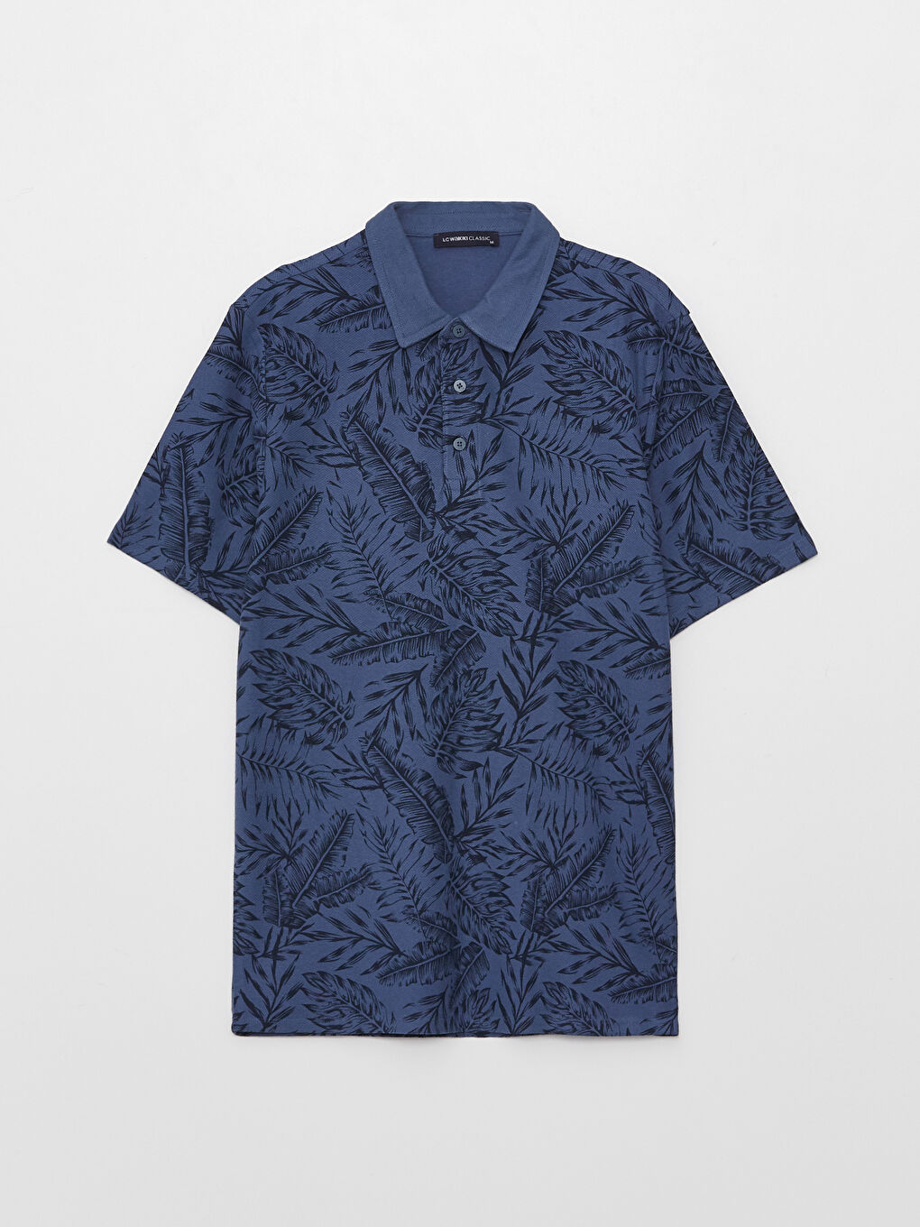 პოლო საყელო მოკლე სახელო ნიმუშიანი მამაკაცის მაისური-5