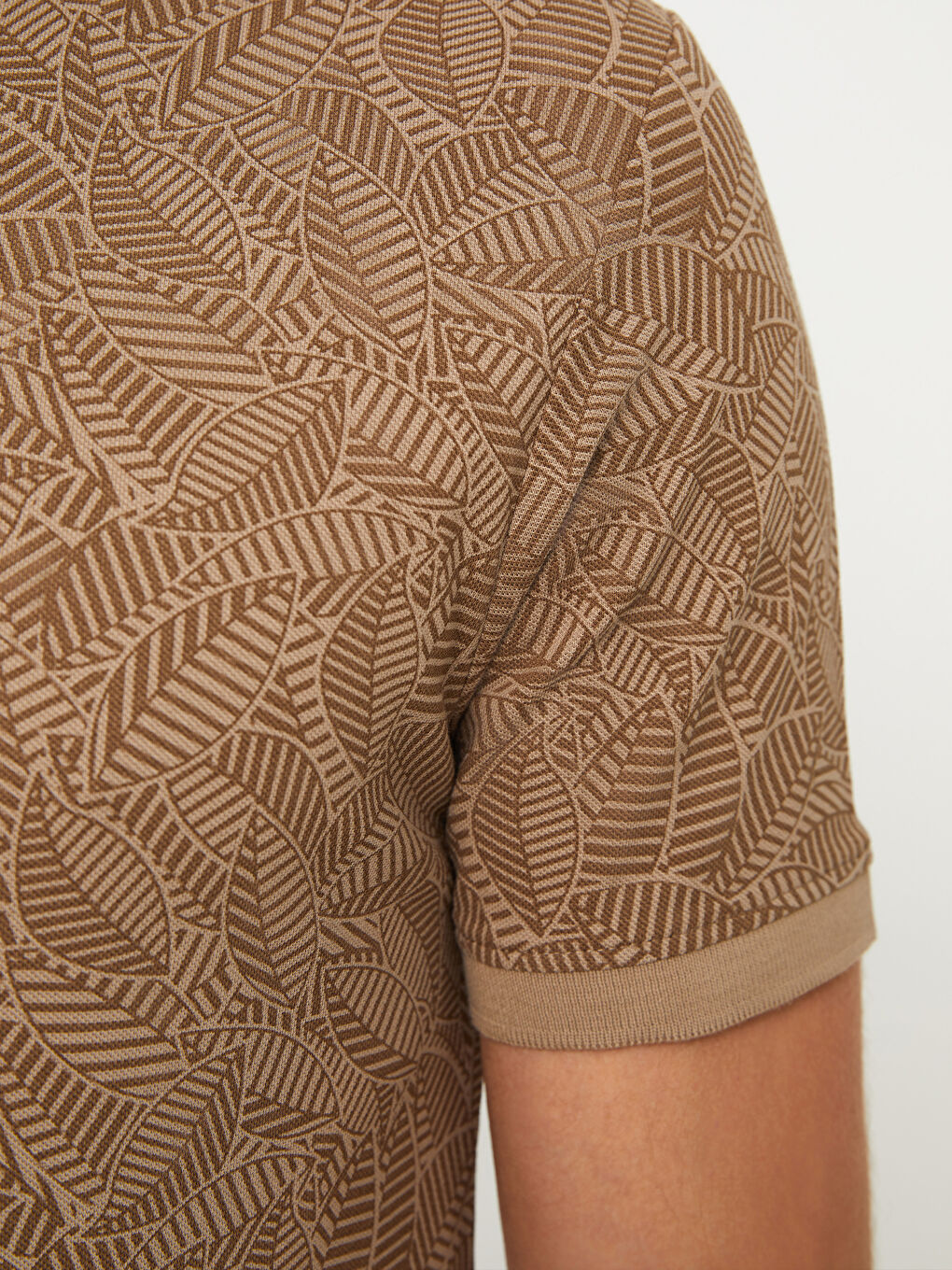 Tricou pentru Bărbați cu Guler de Judecător, Mânecă Scurtă, Cu Model, Pique-3