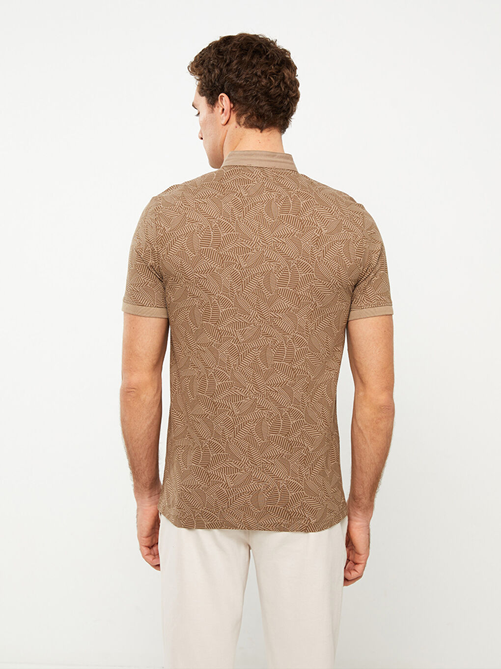 Tricou pentru Bărbați cu Guler de Judecător, Mânecă Scurtă, Cu Model, Pique-4