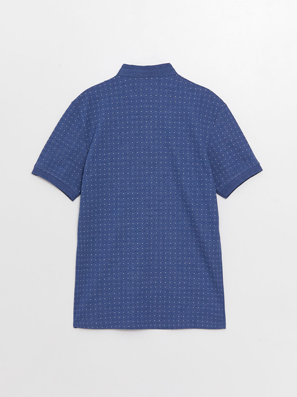 Grandad Collar Short Sleeve Patterned Pique Men's T-Shirt-6