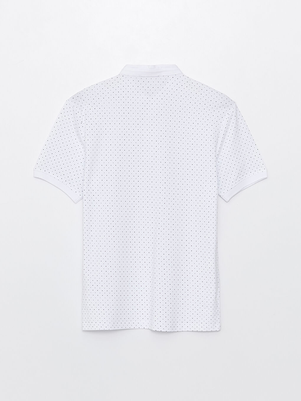 Grandad Collar Short Sleeve Patterned Pique Men's T-Shirt-6