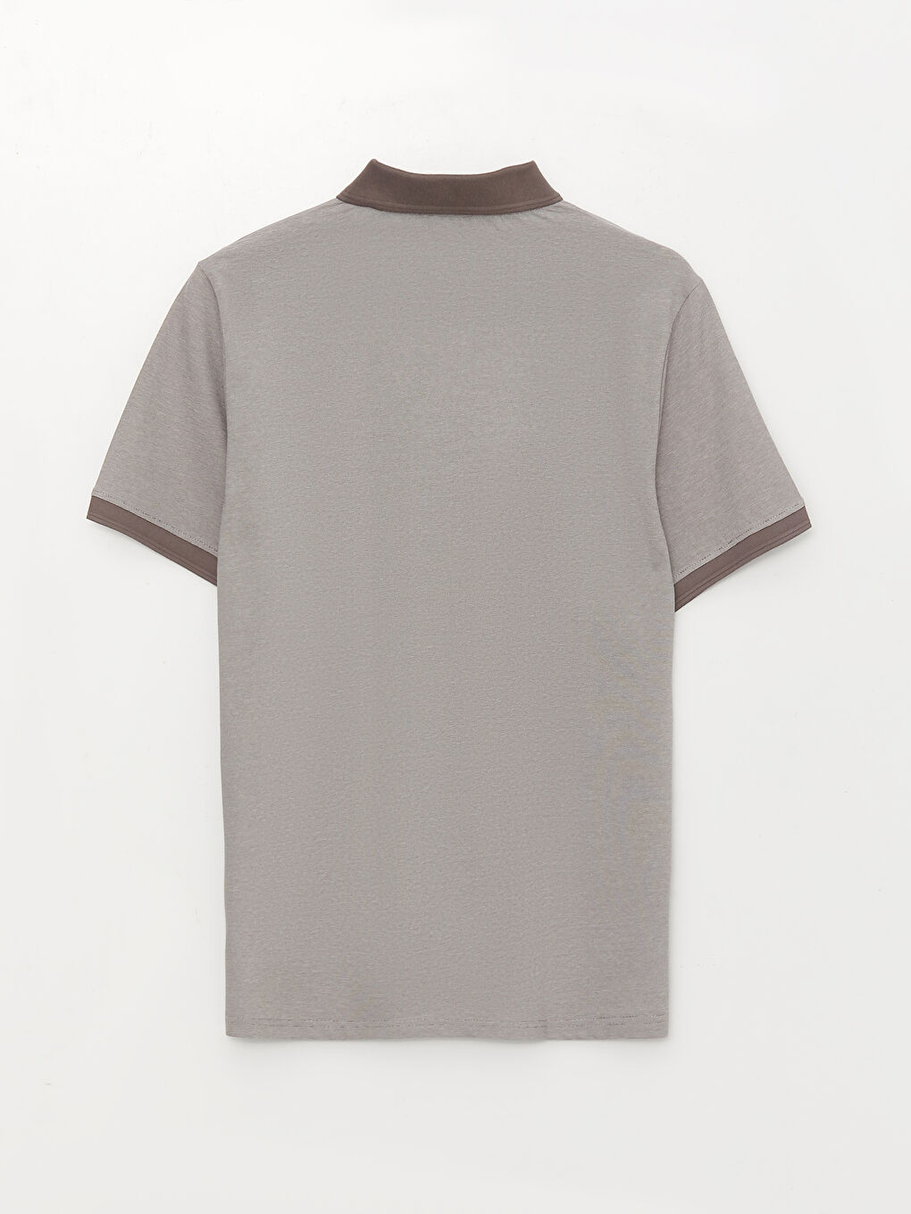 تي شيرت مخطط كم قصير ياقة بولو مُعالج بالميرسرايز للرجال-6