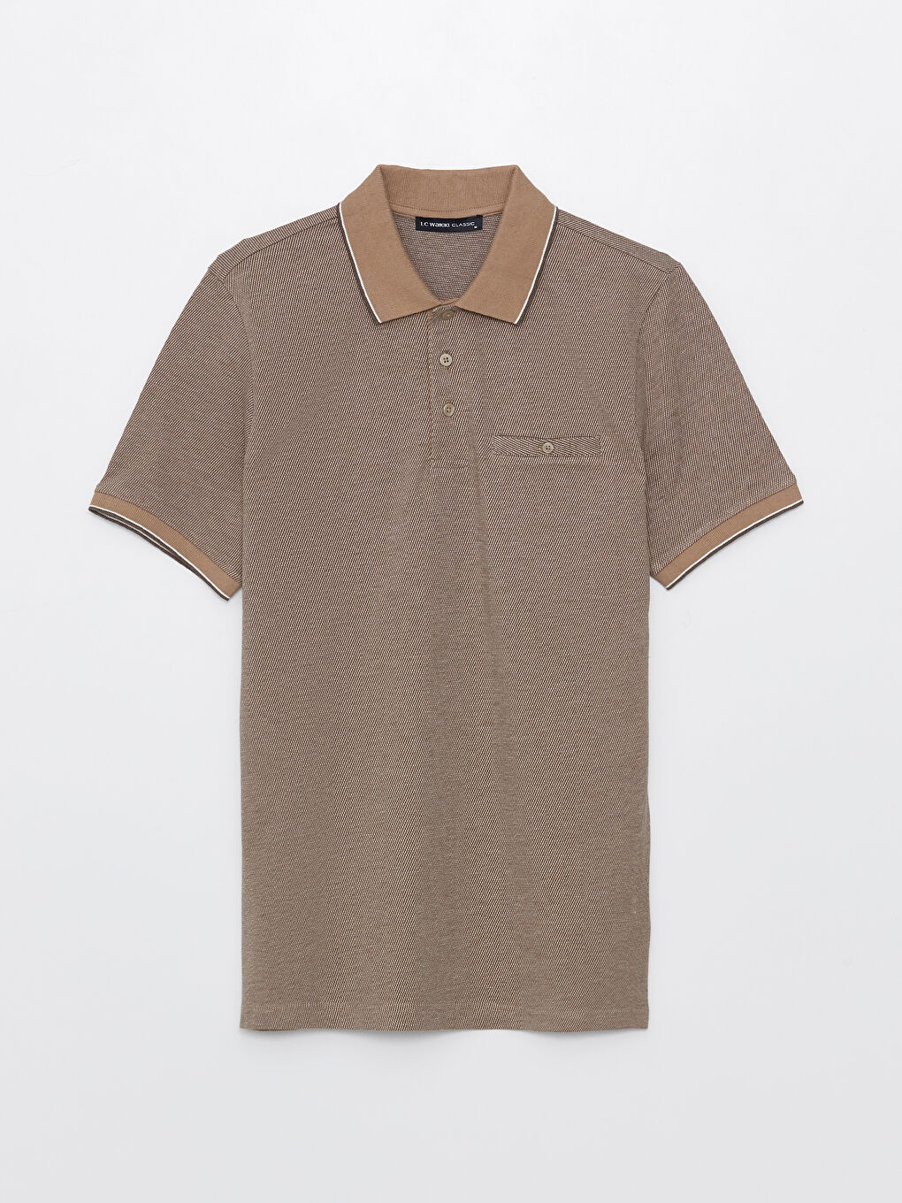 LCWAIKIKI Classic Rollkragen Kurzarm Gemustertes Herren T-Shirt -S3BB08Z8-MHK