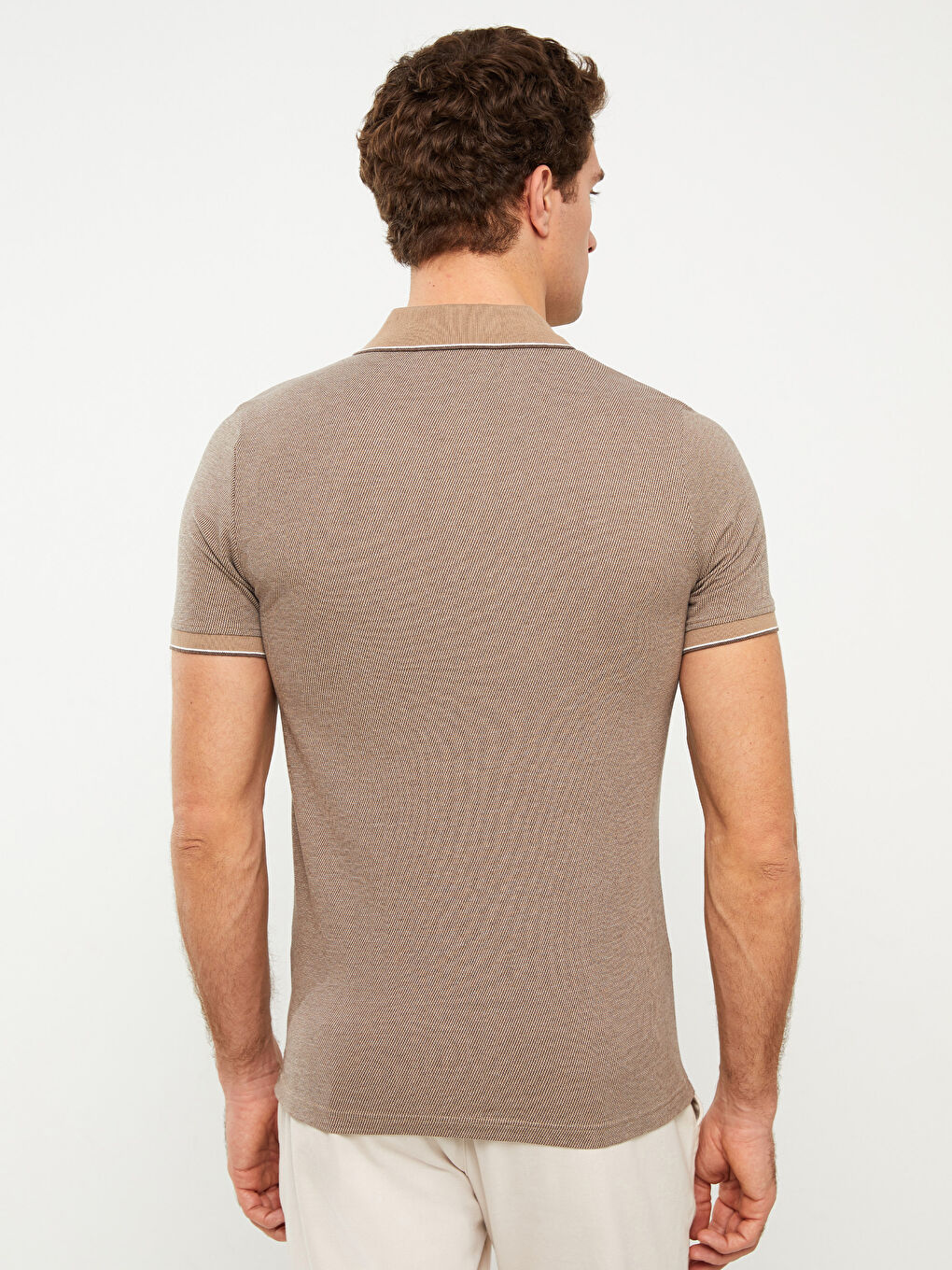 LCWAIKIKI Classic Rollkragen Kurzarm Gemustertes Herren T-Shirt -S3BB08Z8-MHK