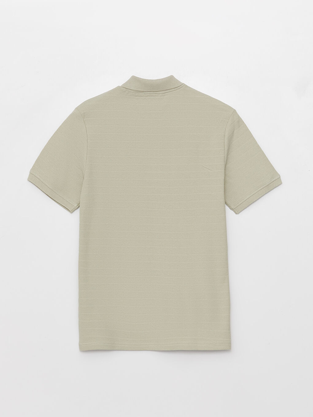 Gri Polo Yaka Kısa Kollu Erkek Tişört-6