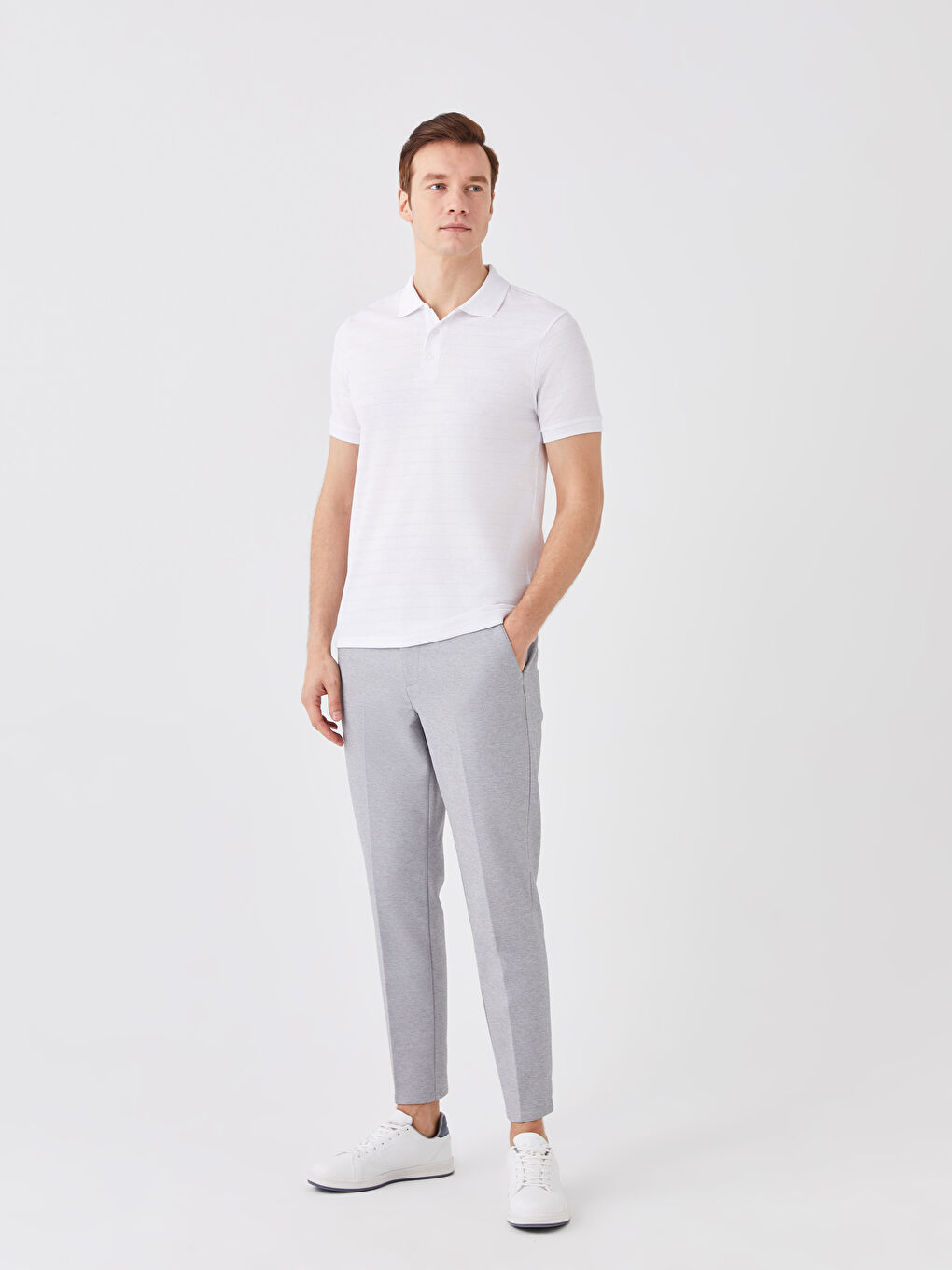 Tricou cu Guler Polo și Mânecă Scurtă pentru Bărbați-2