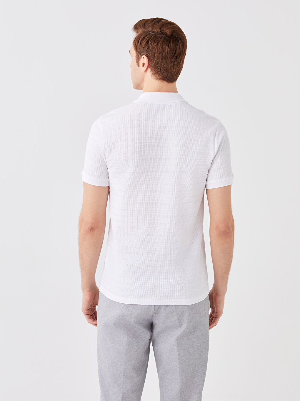 Tricou cu Guler Polo și Mânecă Scurtă pentru Bărbați-4