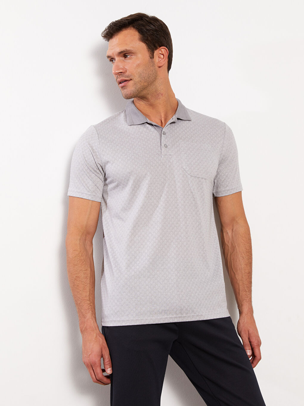 Mercerizovana majica sa rolkom, kratkim rukavima, šarena, za muškarce