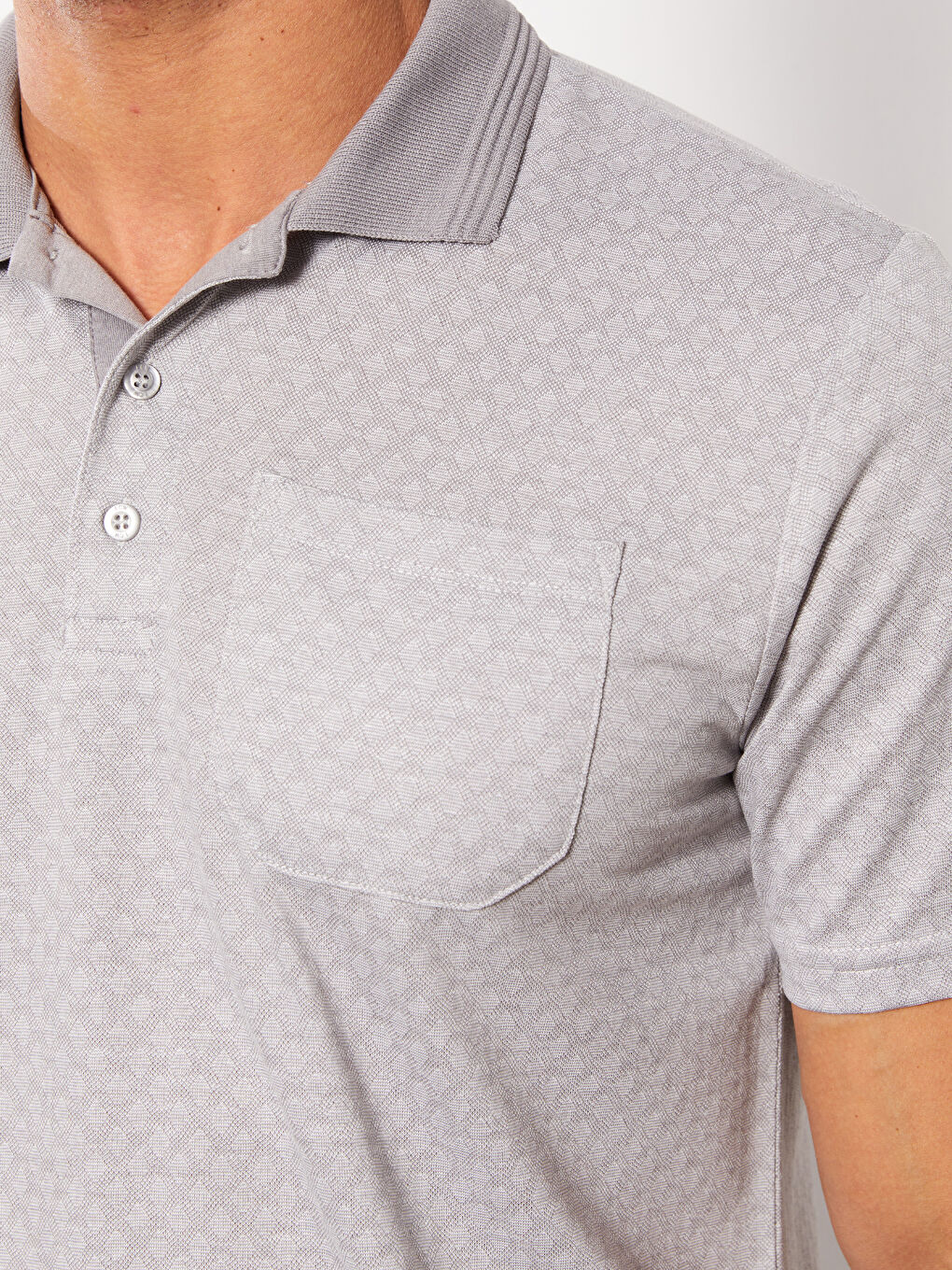 Mercerizovana majica sa rolkom, kratkim rukavima, šarena, za muškarce-3