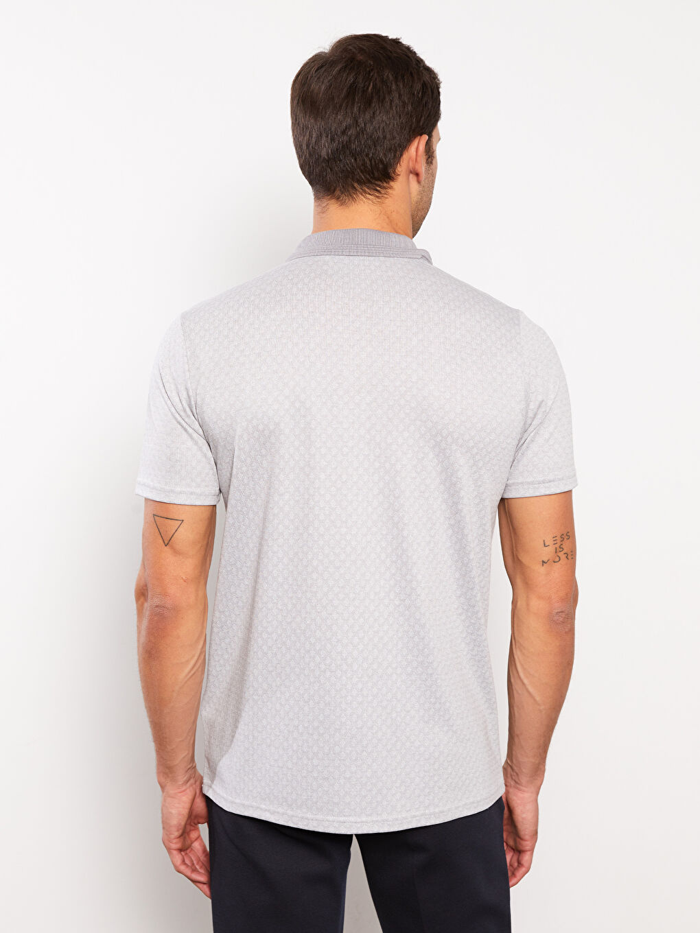 Mercerizovana majica sa rolkom, kratkim rukavima, šarena, za muškarce-4