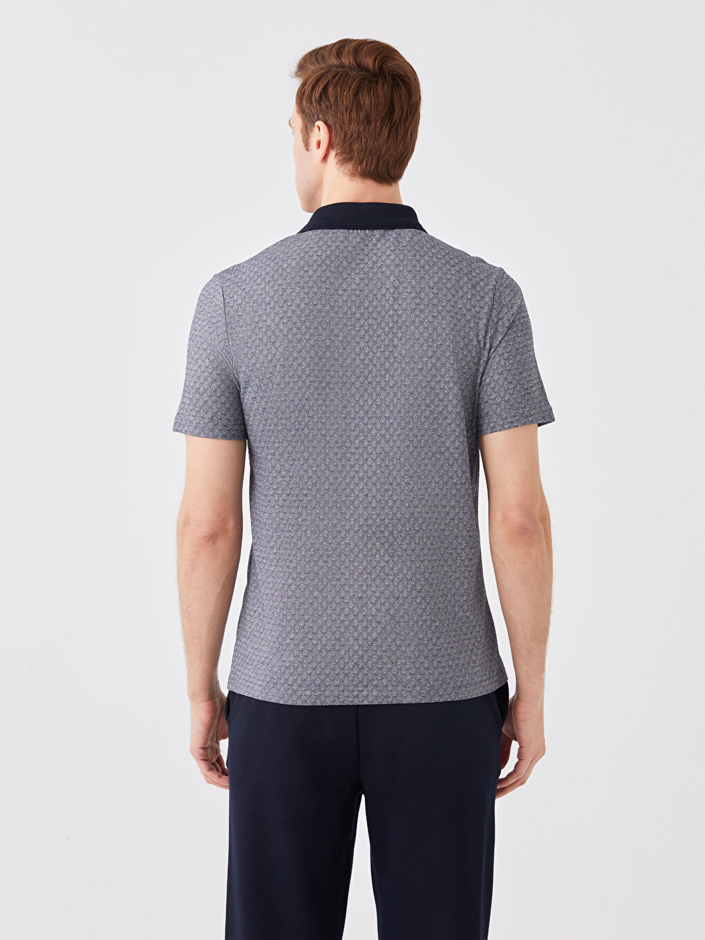 Mercerizovana majica sa rolkom, kratkim rukavima, šarena, za muškarce-4