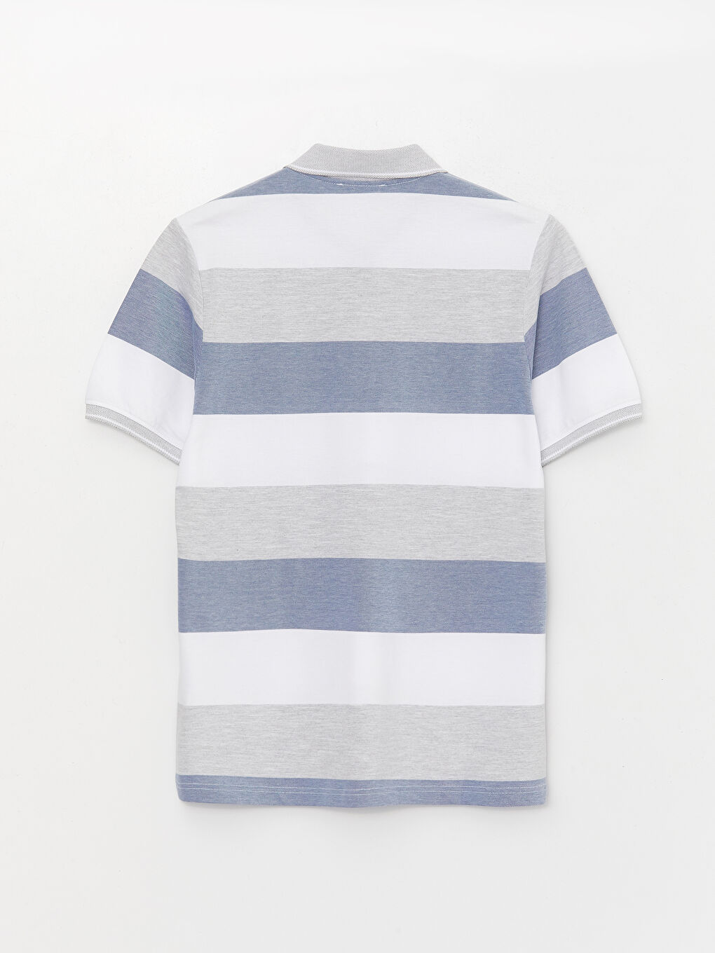 Polo Neck Short Sleeve Color Block Men's T-Shirt -S3BB17Z8-LEN