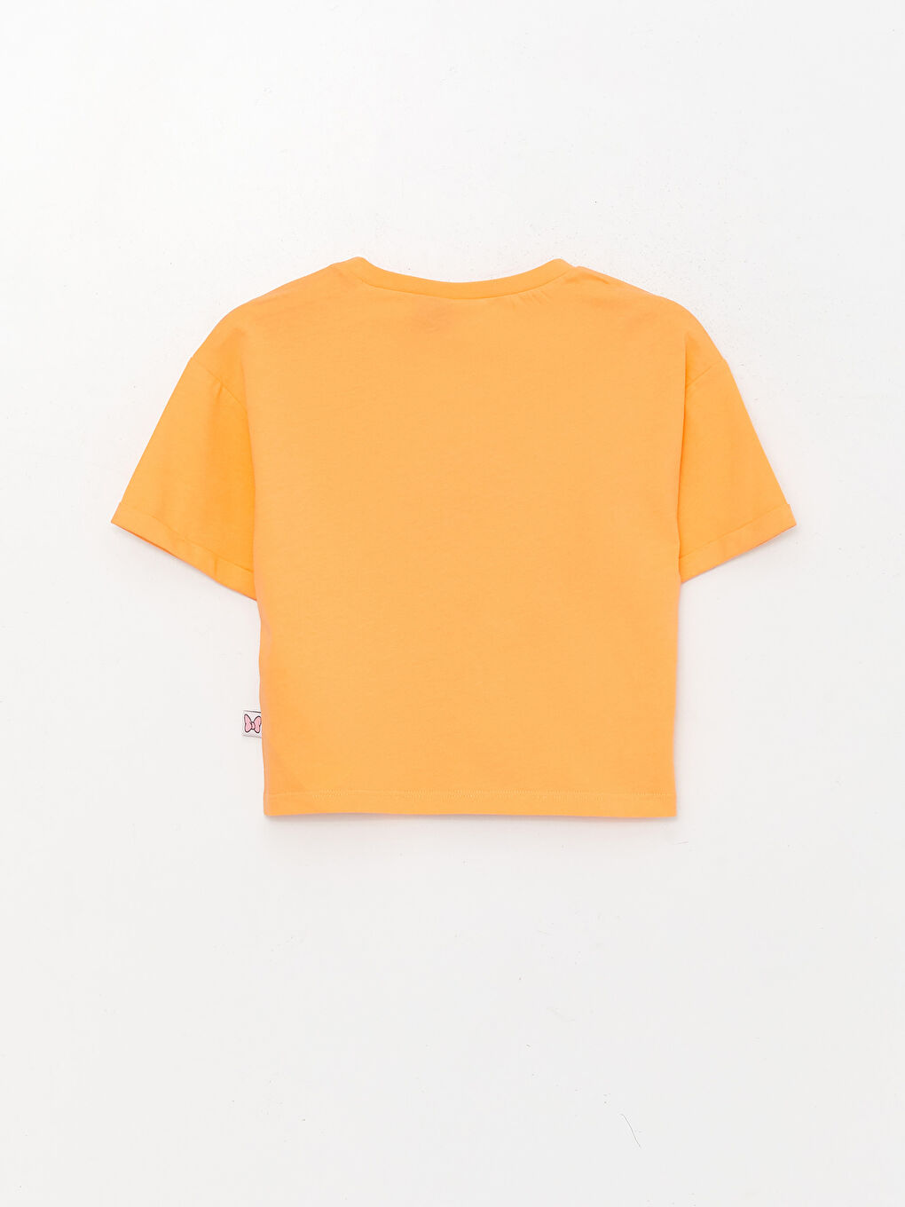 Crew Neck Minnie Mouse Printed Short Sleeve Girls' T-Shirt-1