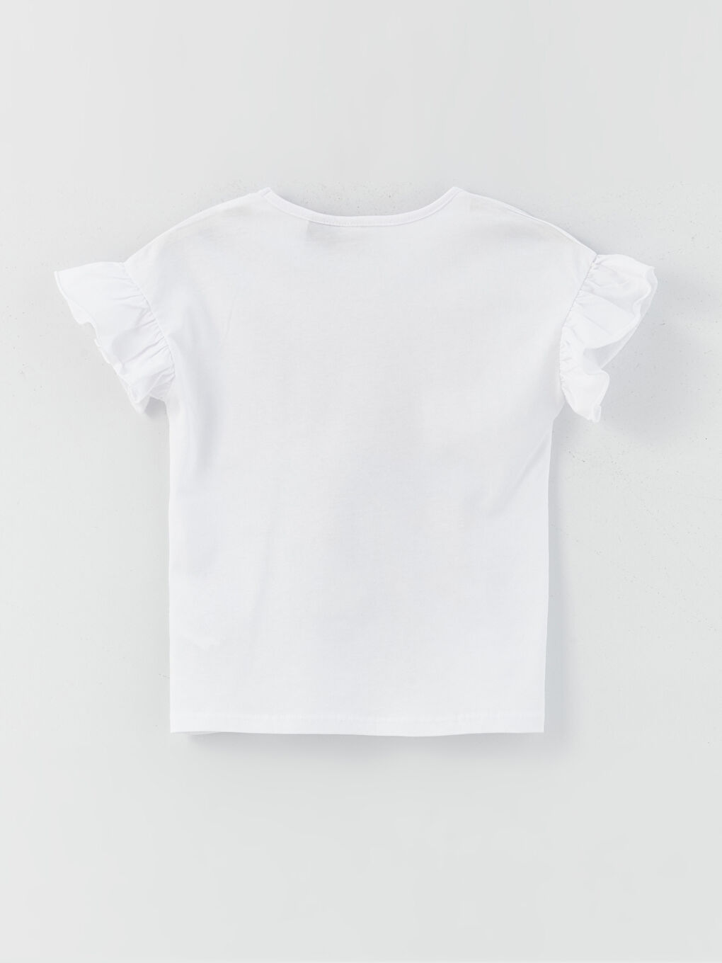 Crew Neck Minnie Mouse Printed Short Sleeve Girls' T-Shirt-1