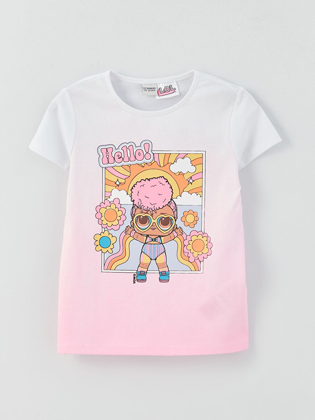 Crew Neck LOL Surprise OMG Licensed Short Sleeve Girls T-Shirt