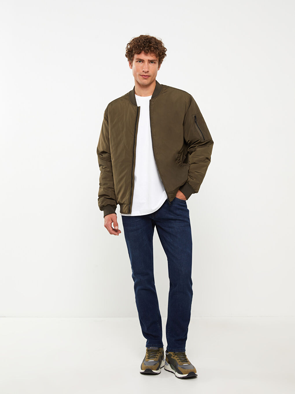 بنطلون جينز رجالي 750 سليم فيت