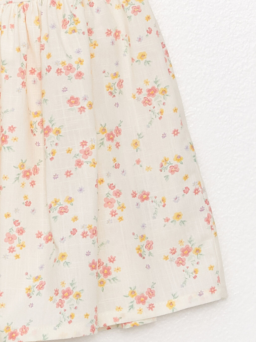 فستان للبنات الرضع مطبوع بياقة دائرية-2