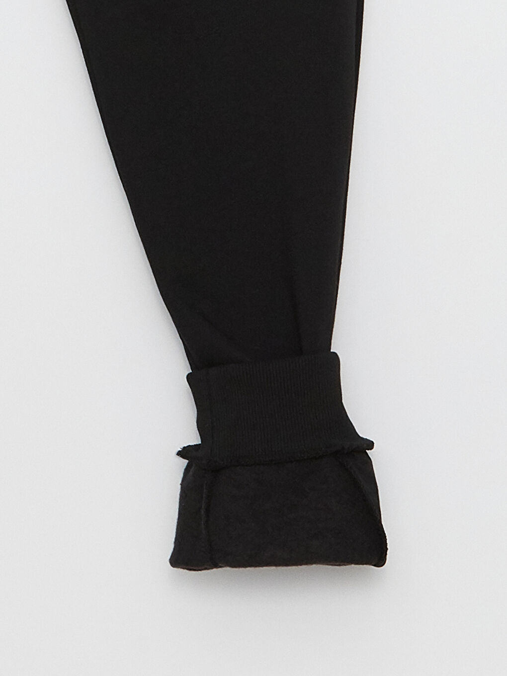 Siyah Slim Fit Erkek Kalın Jogger Eşofman Altı-6