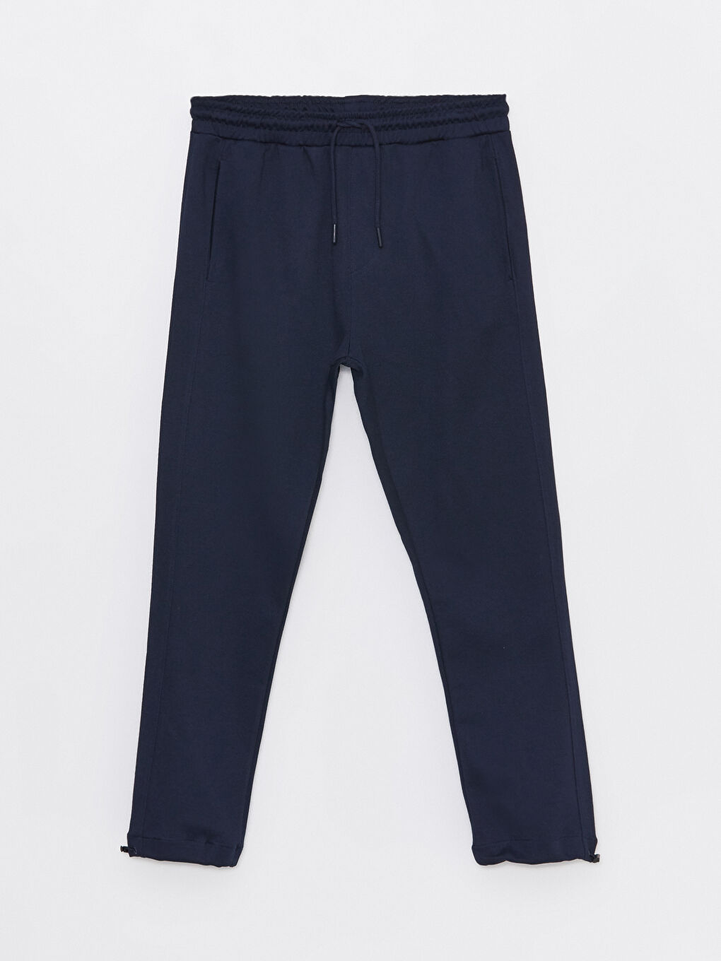 Lacivert Dar Kalıp Erkek Eşofman Altı-5