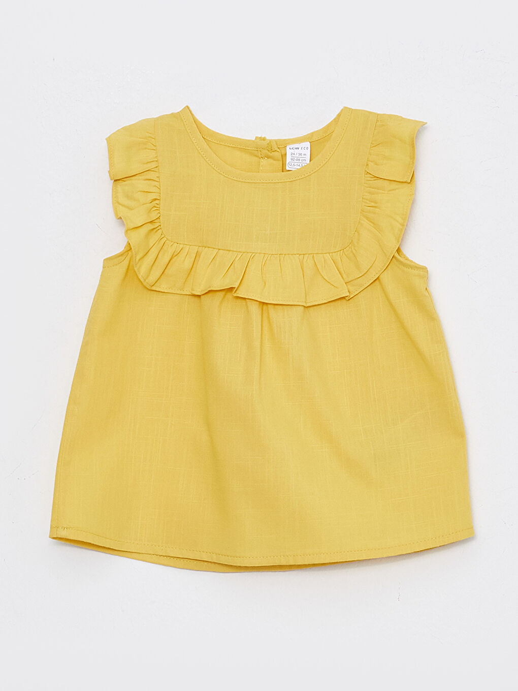 Crew Neck Baby Girl Blouse