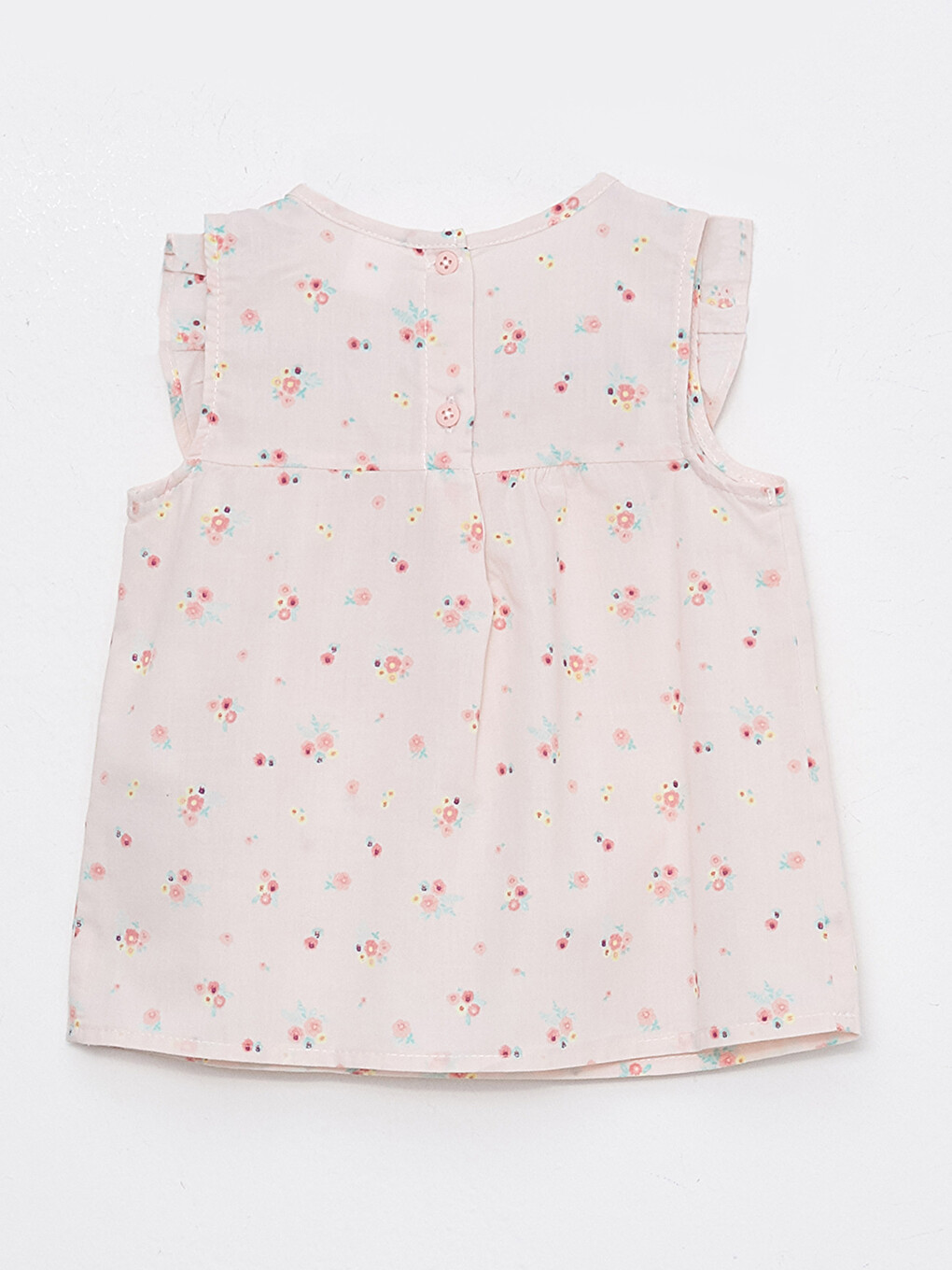 Crew Neck Patterned Girl's Blouse-1