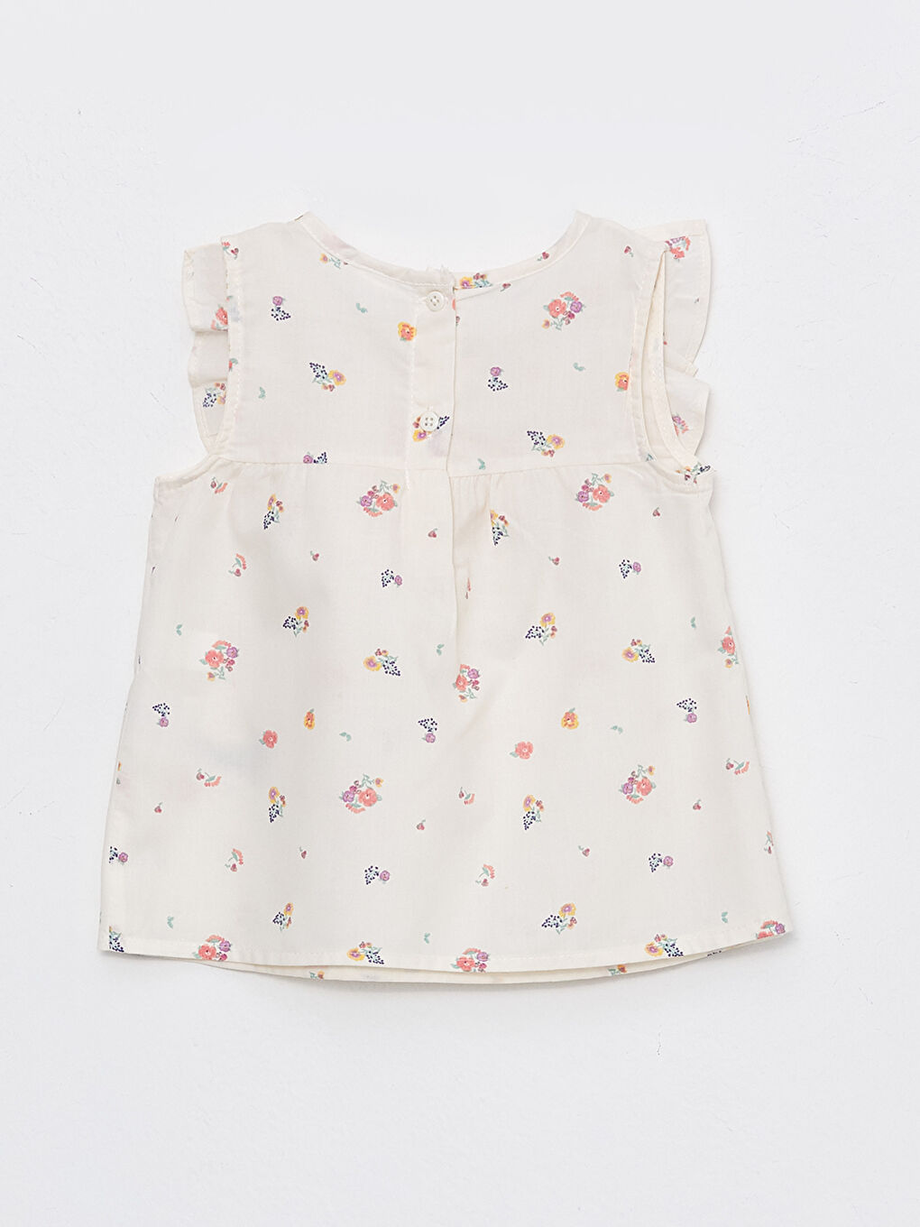 Crew Neck Patterned Girl's Blouse-1