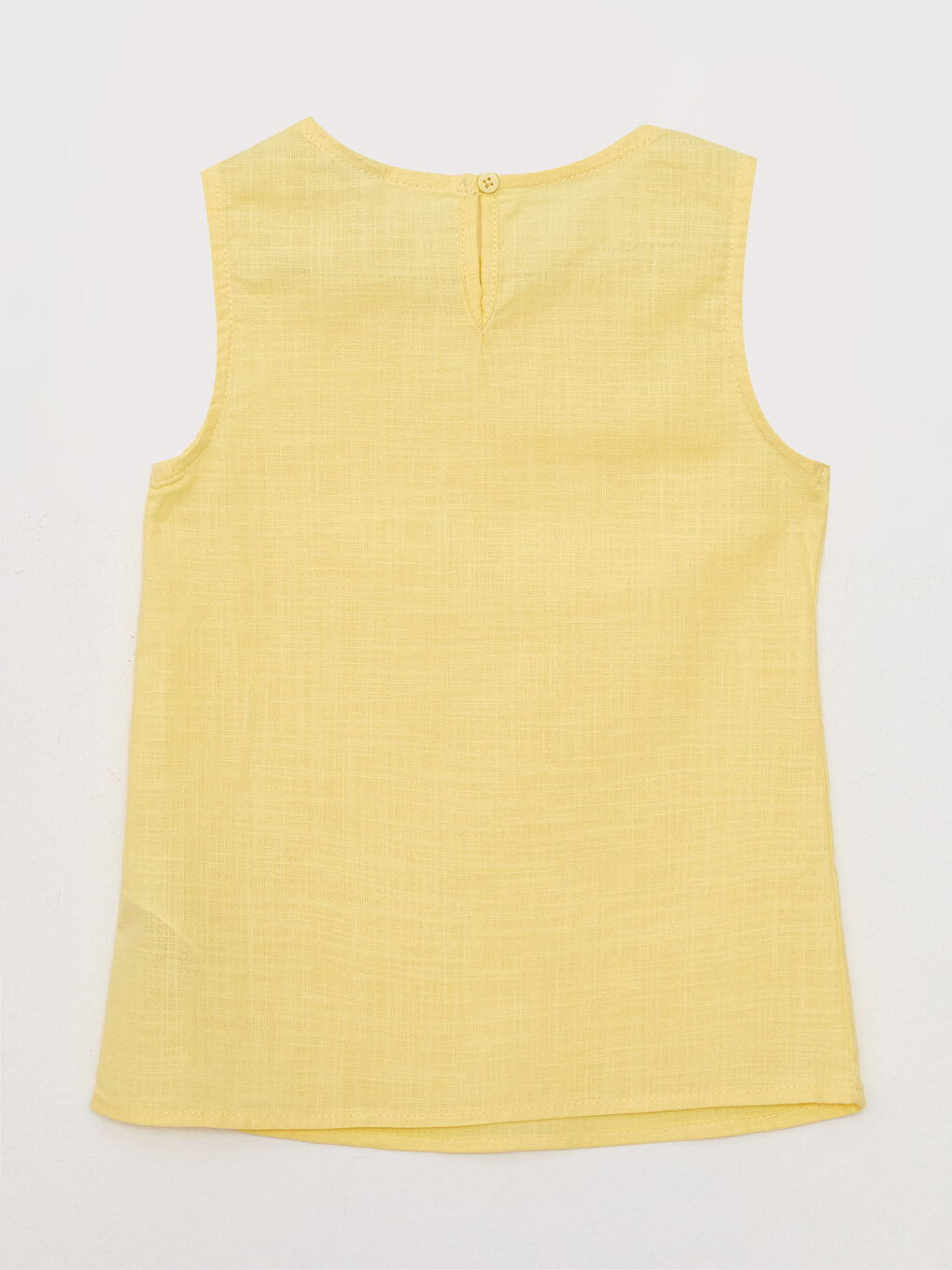 بلوزة أساسية بياقة دائرية للبنات-1