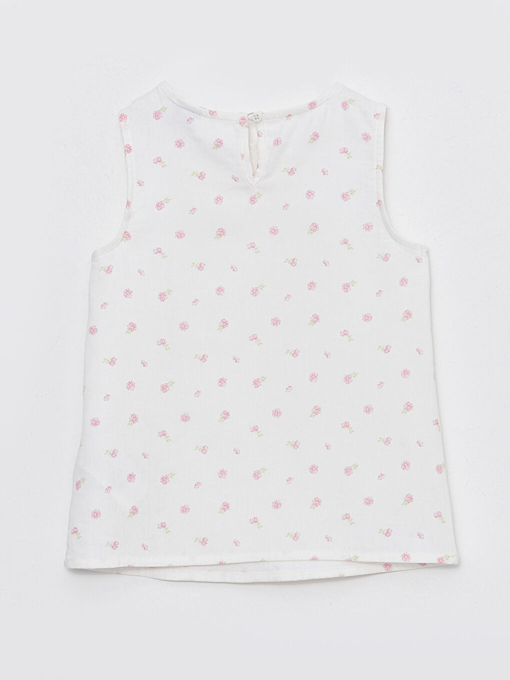 Crew Neck Patterned Girl's Blouse-1