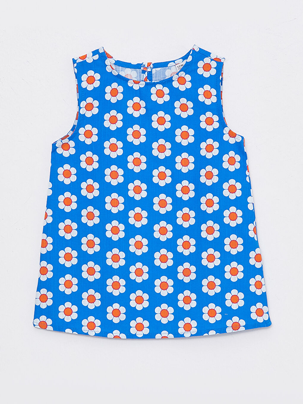 Crew Neck Patterned Girl's Blouse