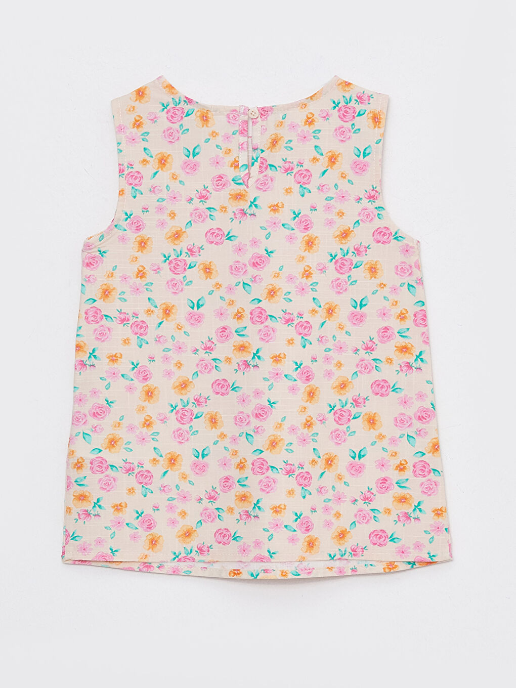 Crew Neck Patterned Girl's Blouse-1