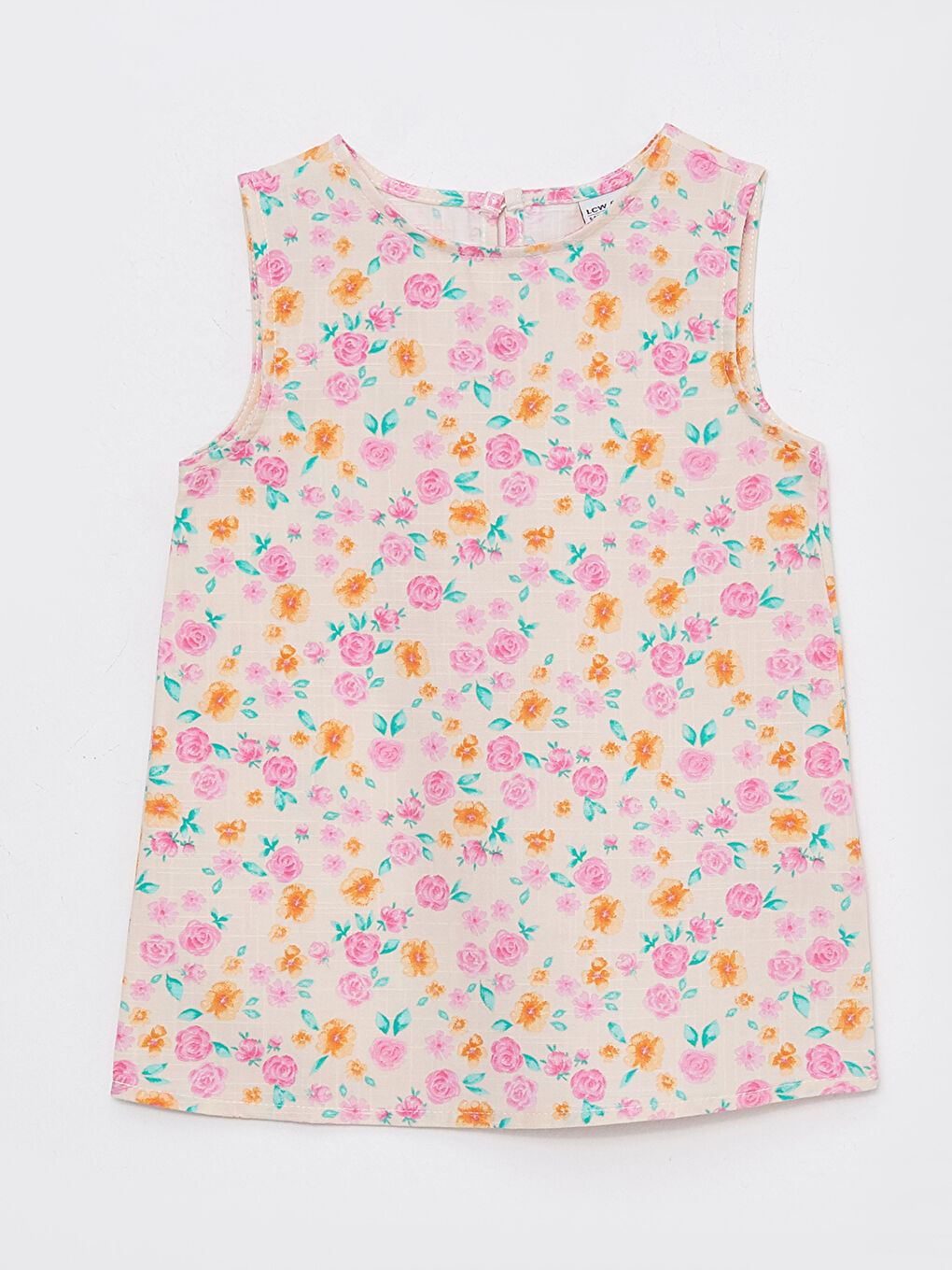 Crew Neck Patterned Girl's Blouse