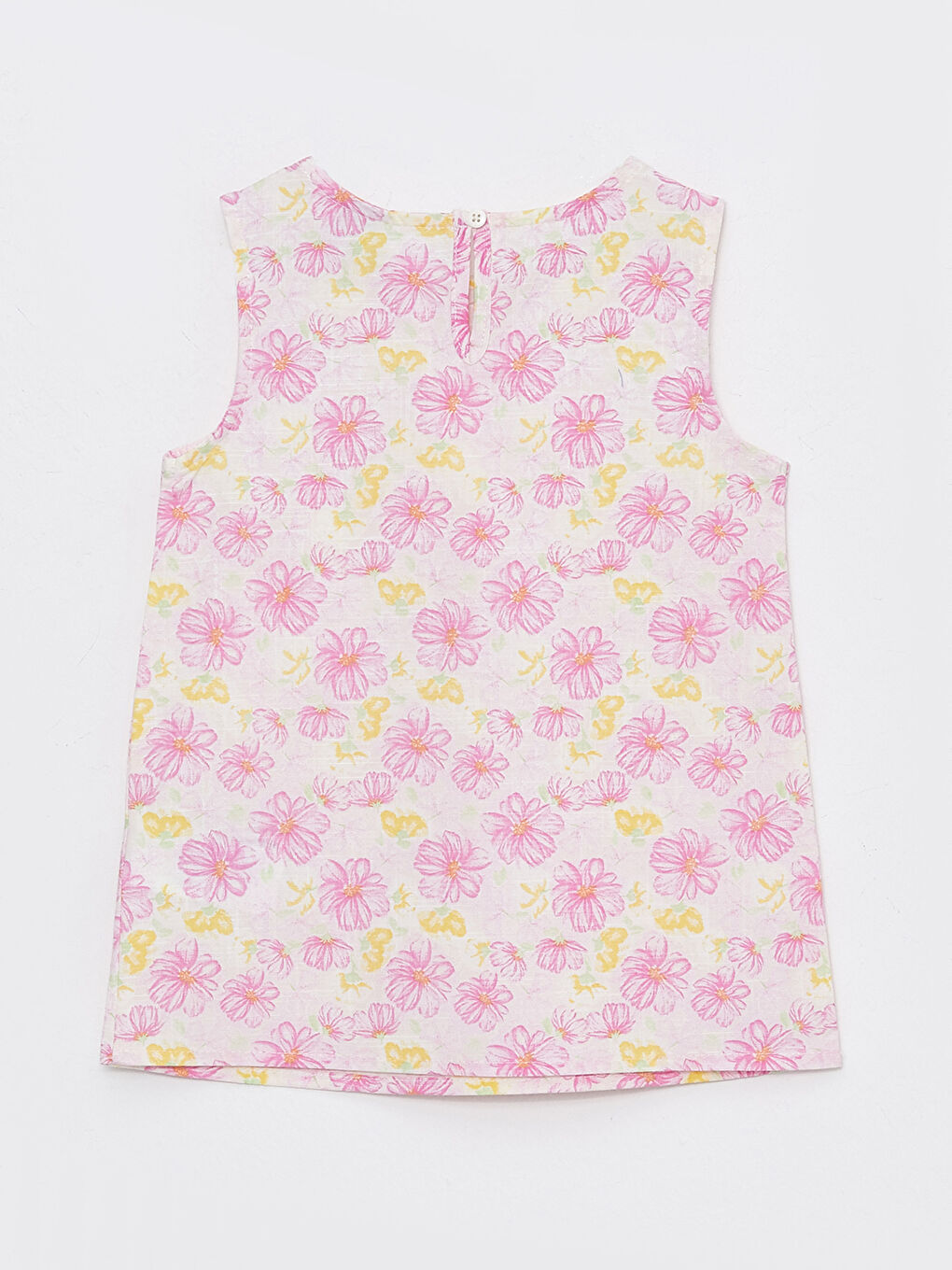 Crew Neck Patterned Girl's Blouse-1