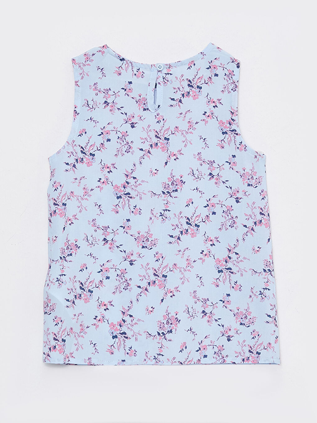 Crew Neck Patterned Girl's Blouse-1