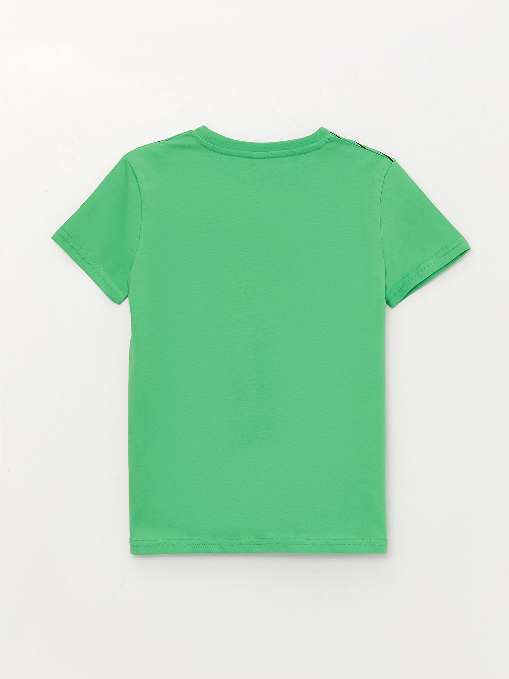 Yeşil Bisiklet Yaka Baskılı Kısa Kollu Erkek Çocuk Tişört-5