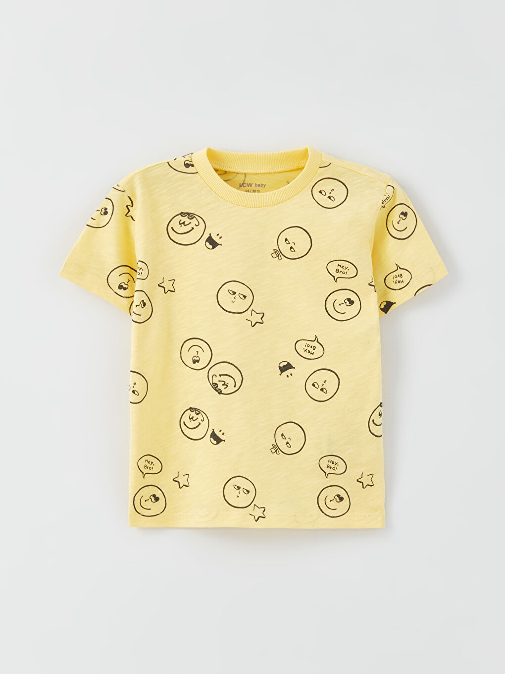 Дөңгелек жағалы қысқа жең принтті ұл бала жинағы 4 дана-7