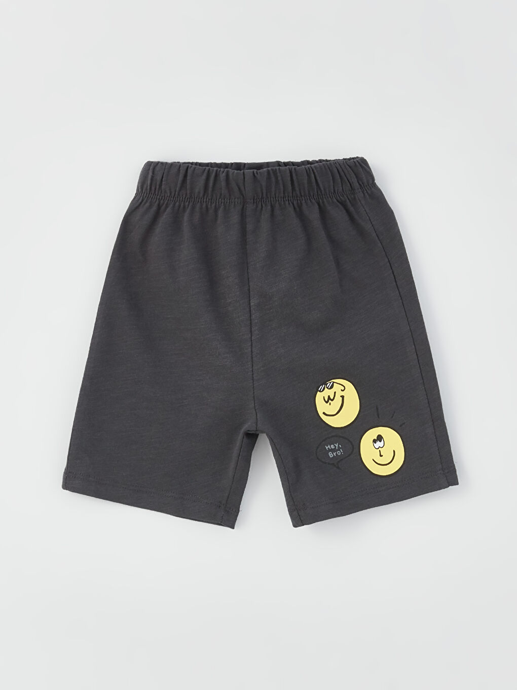 Дөңгелек жағалы қысқа жең принтті ұл бала жинағы 4 дана-8