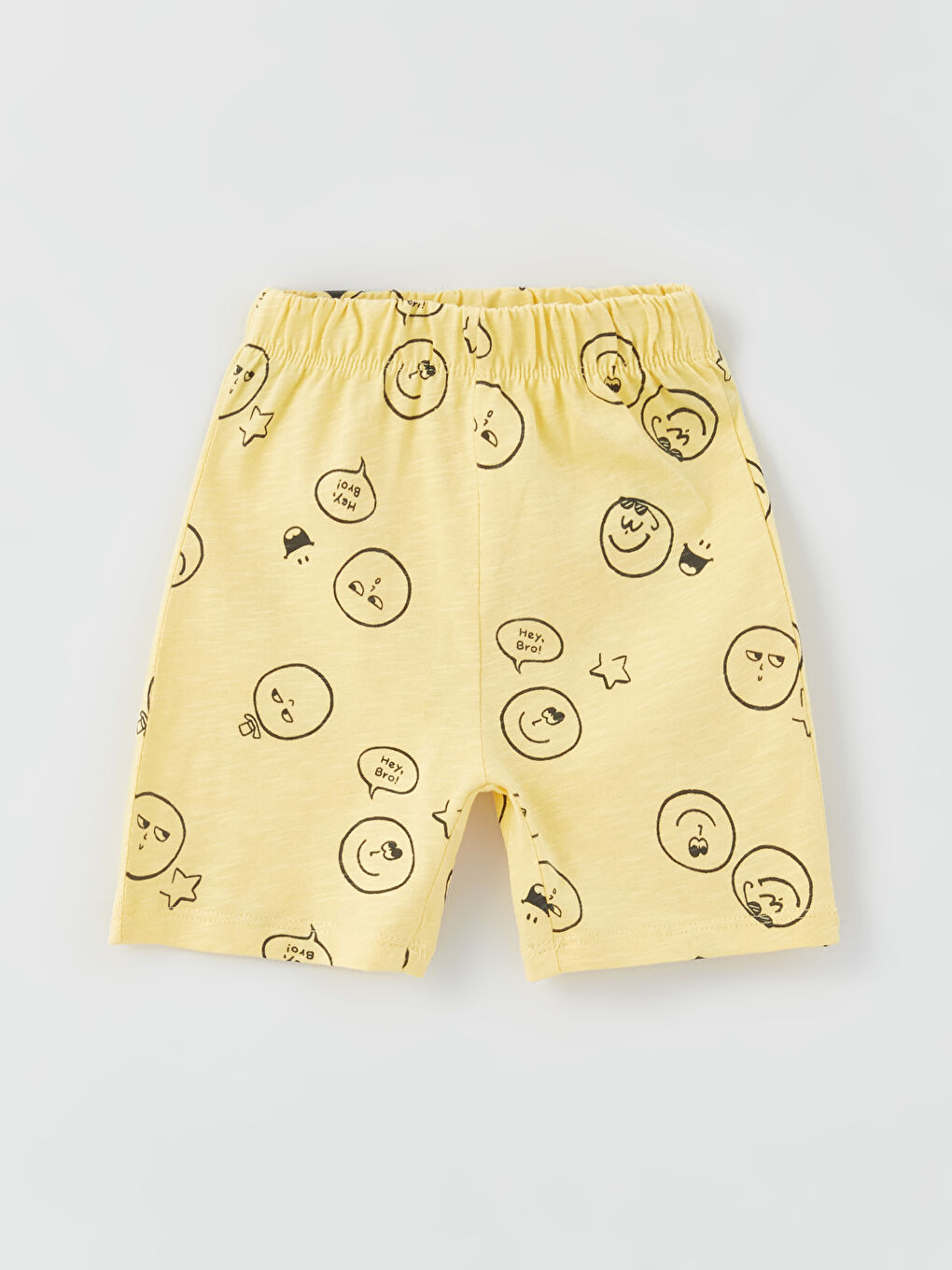 Дөңгелек жағалы қысқа жең принтті ұл бала жинағы 4 дана-9